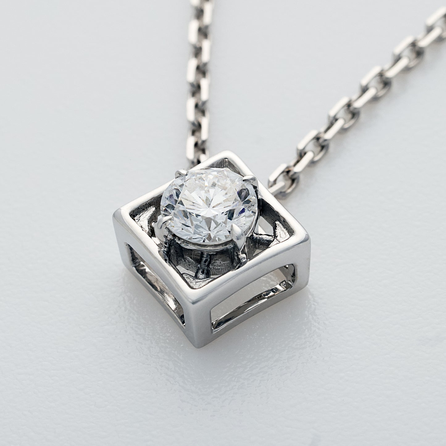 Refracta Necklace｜K18 White Gold
