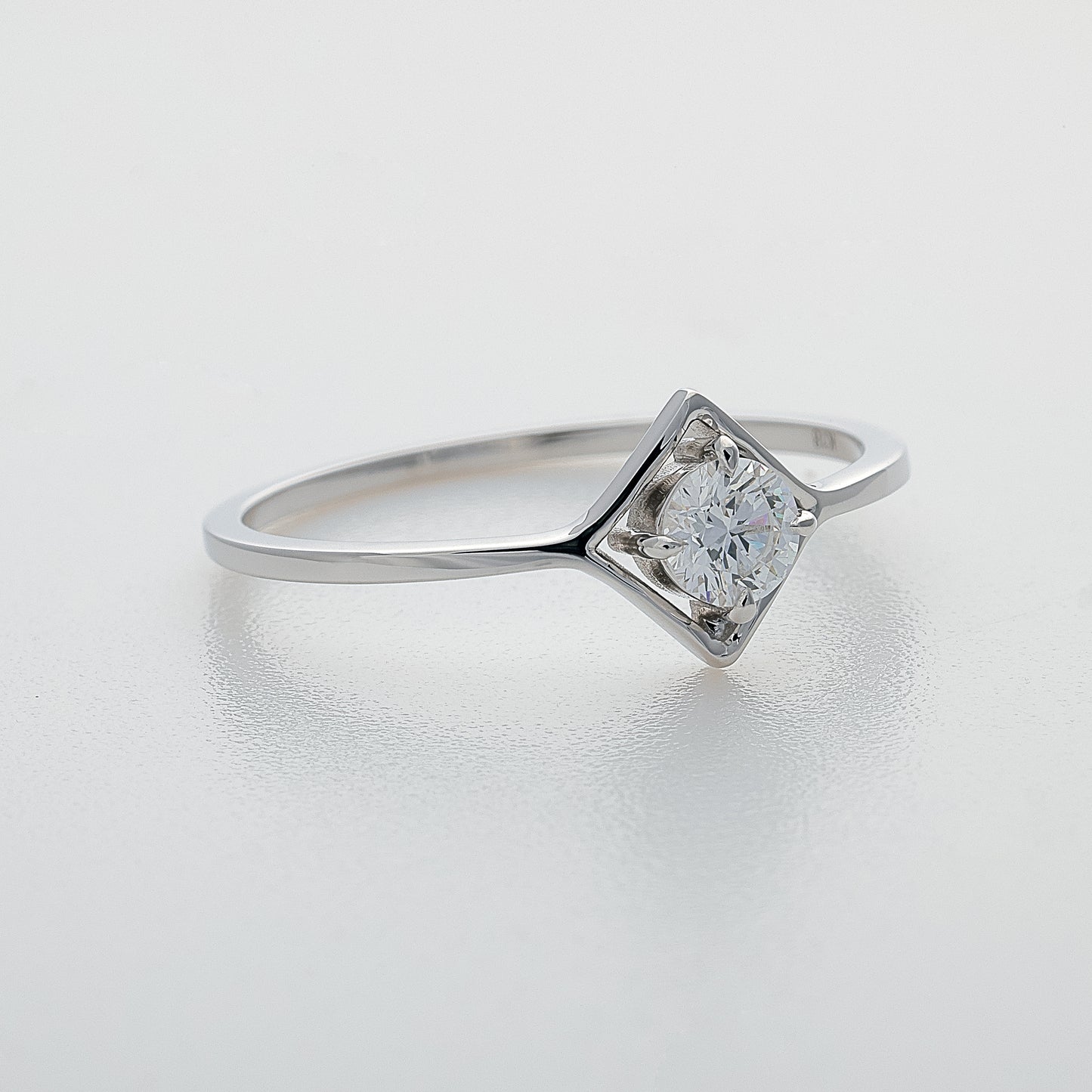 Refracta Ring｜K18 White Gold